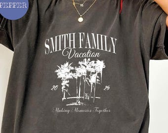 Comfort Colors Shirts Custom Family Vacation TShirts, Making Memories Together Family Matching Tshirt, Family Group Vacation Beach Trip Tee