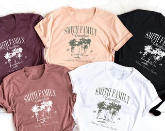 Custom Family Vacation T-Shirts: Matching Beach Trip Tees