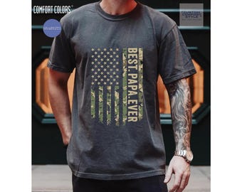Father’s Day Papa Shirt: Comfort Colors Tee (Dad, Grandpa, Husband)