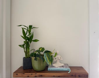 Rustic Reclaimed Solid Pine Floating Shelves