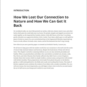 May include: A page from a book with the title "How We Lost Our Connection to Nature and How We Can Get It Back". The text discusses the importance of connecting with nature for health and well-being.