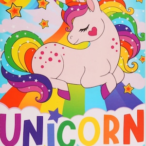 Printable Unicorn Activity Book for Kids ages 4-8 | EBOOK PDF