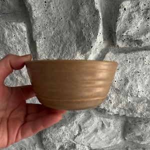 Handmade Stoneware Bowl Cereal Soup  Modern Rustic Farmhouse Functional Pottery