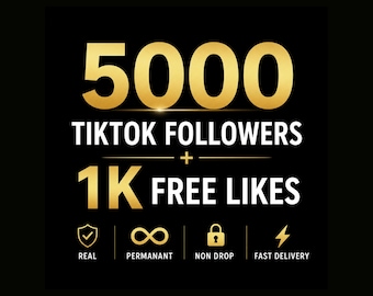 5000 seguidores no TikTok rapidamente | Serviço de crescimento instantâneo no TikTok | Aumento real do engajamento