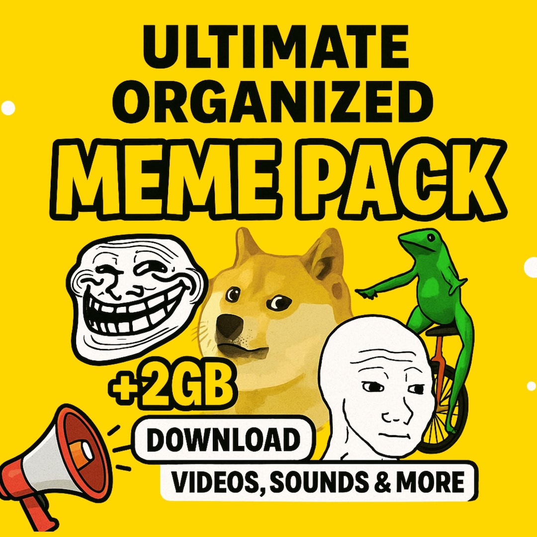 Ultimate Meme Pack 2GB Download | Viral Memes Bundle | Funny Videos ...