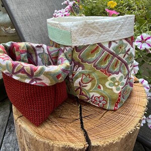 Handmade fabric baskets (2 pack)
