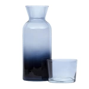 Bedside Carafe and Glass Set, Pitcher Set with Lid, Bedside Carafe Set, Glass Water Bottle, Carafe and Glass Set with Lid