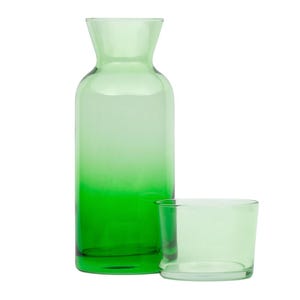 Bedside Carafe and Glass Set, Pitcher Set with Lid, Bedside Carafe Set, Glass Water Bottle, Carafe and Glass Set with Lid