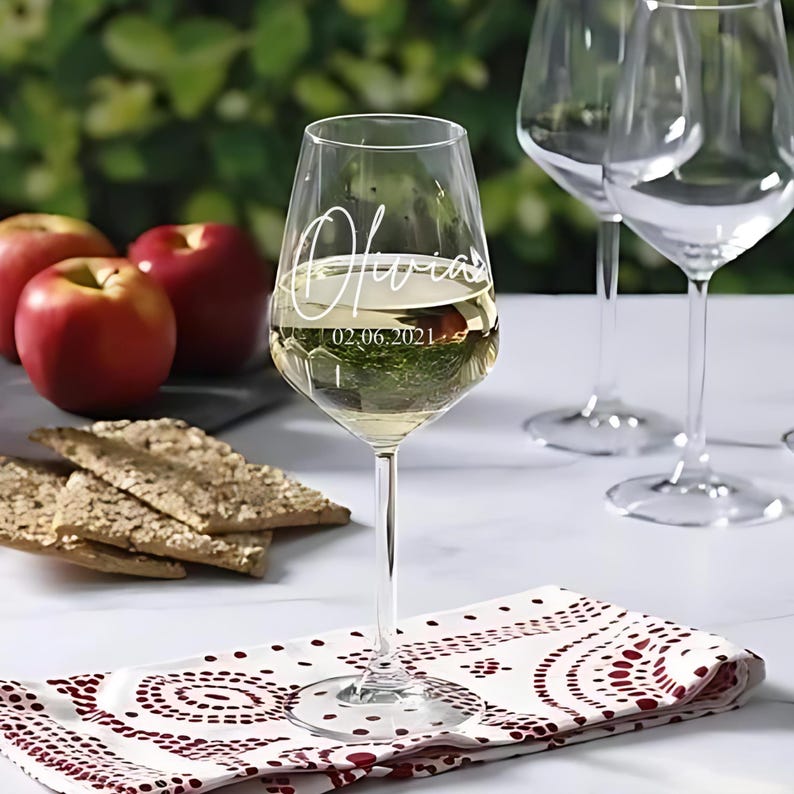 Personalized Wine Glass, Engraved Wine Glass, Custom Wine Glass, Personalized Gift, Custom Wedding Gift, Bridesmaid Gift, Engagement Glass, Custom Wine Glass, Bridesmaid Glasses, Personalized Wine, Mr and Mrs Glasses, Engraved Wine Glass, Name Glasses, Etched Wine Glass, Wedding Glasses, Celebration Wine, Bachelorette Cups, Wine Glass With Name, Bridesmaid Box, Custom Glasses