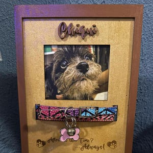 Moldura comemorativa para retrato de cachorro ou gato