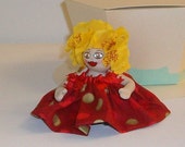 Orchid Handmade Sculpted Mini Doll