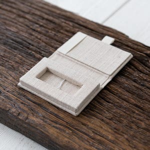 Leinen USB Tasche für Fotografen, USB Box, USB Verpackung