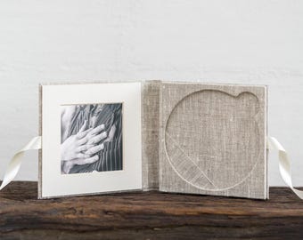 Linen DVD folio case - Dvd/Cd Packaging - DVD Box - CD Box - Wedding Photography Packaging - Photography Packaging