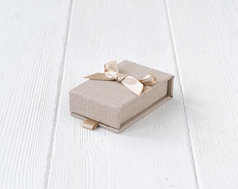USB box - USB - Wedding USB box - Linen photo box - Wedding photo packaging - Wedding gift