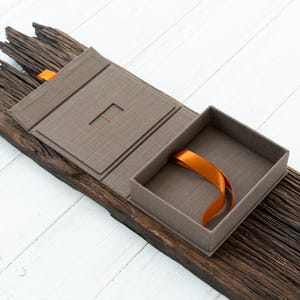 Geheugendoos 6 x 9 linnen fotodoos met magnetische sluiting, proefdoos, presentatiedoos, USB-doos, herinneringsdoos bruiloft, aandenkendoos