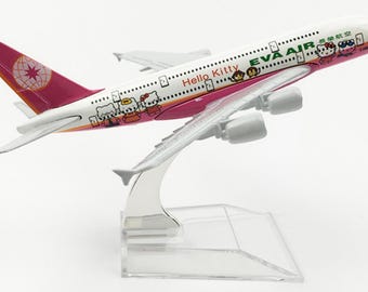 EVA Air Hello Kitty Pink A380 model (1:400)