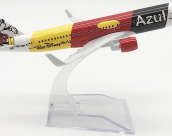 Blue Airline Model Mickey Mouse Red A320 (1:400)
