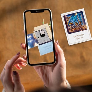 3D Eid Mubarak Grußkarte - Augmented Reality ohne App | Einfach mit dem Handy scannen | AR-tifacts