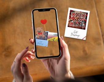 Tarjeta de recuperación 3D AR: Efectos 3D mágicos con música | Escanéala fácilmente con tu teléfono | No requiere descarga de app | AR-tifacts