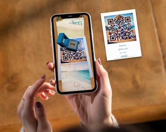 Invitación de boda 3D en RA: Efectos mágicos 3D con música | Escanéala fácilmente con tu teléfono | No requiere descarga de app | AR-tifacts