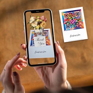 Carte de remerciement 3D – réalité augmentée sans application | Scannez simplement avec votre téléphone portable | AR-tifacts