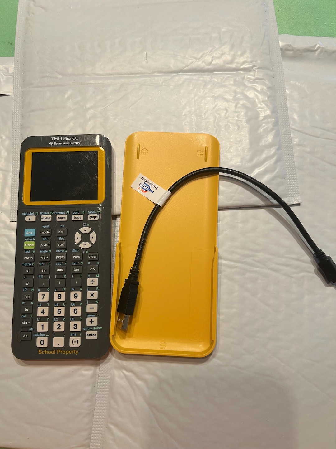 Texas Instruments Gray Texas Instruments TI 84 Plus CE Gray Graphing Calculator Tested W Case ...