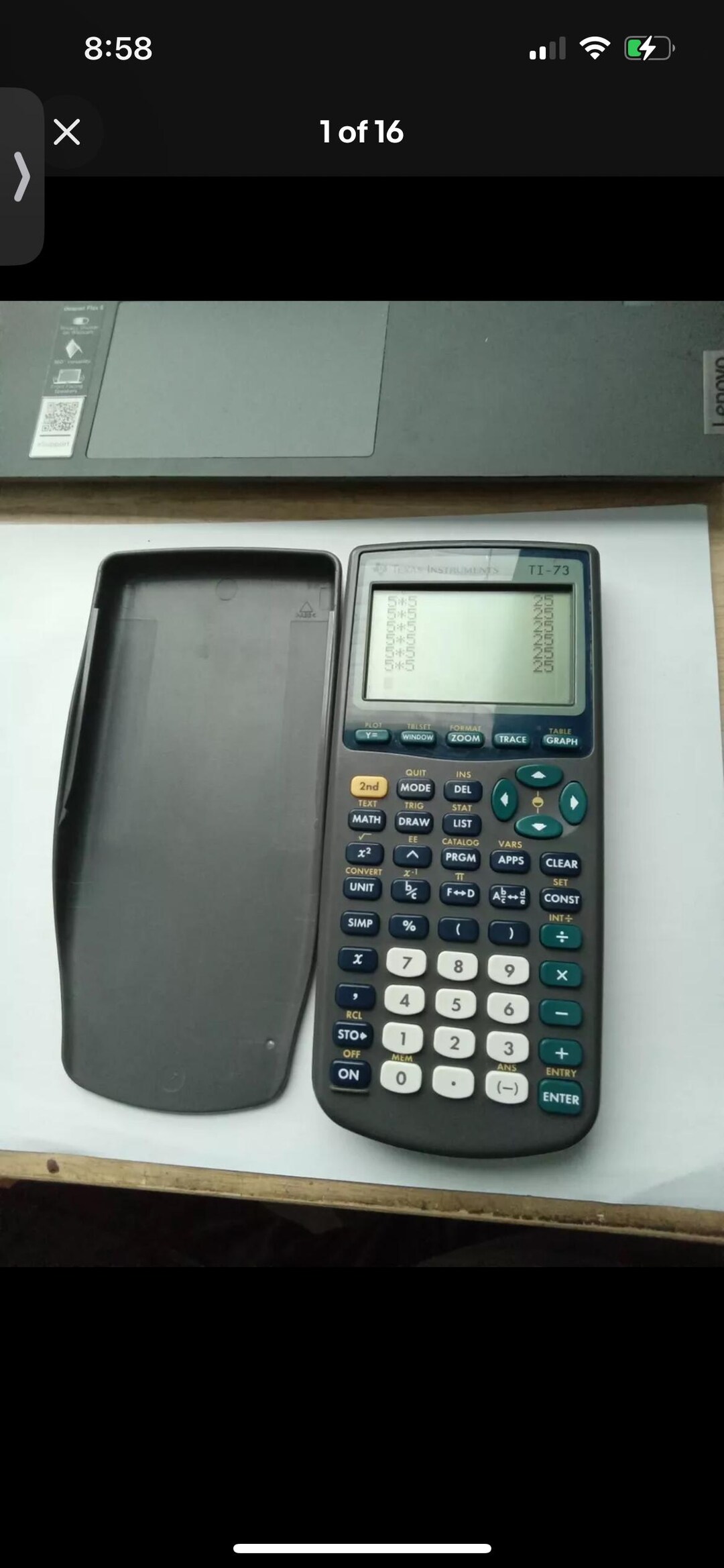 TI-84 Texas Instruments Plus Graphics Calculator - View #5