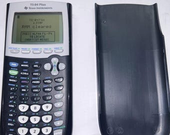 Texas Instrument TI 84 Plus Graphing Calculator W Cover Tested
