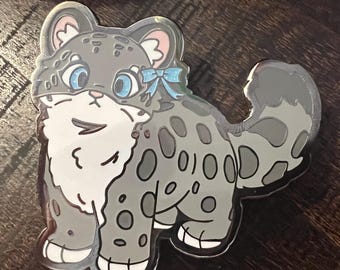 Hard Enamel Snow Leopard Pin