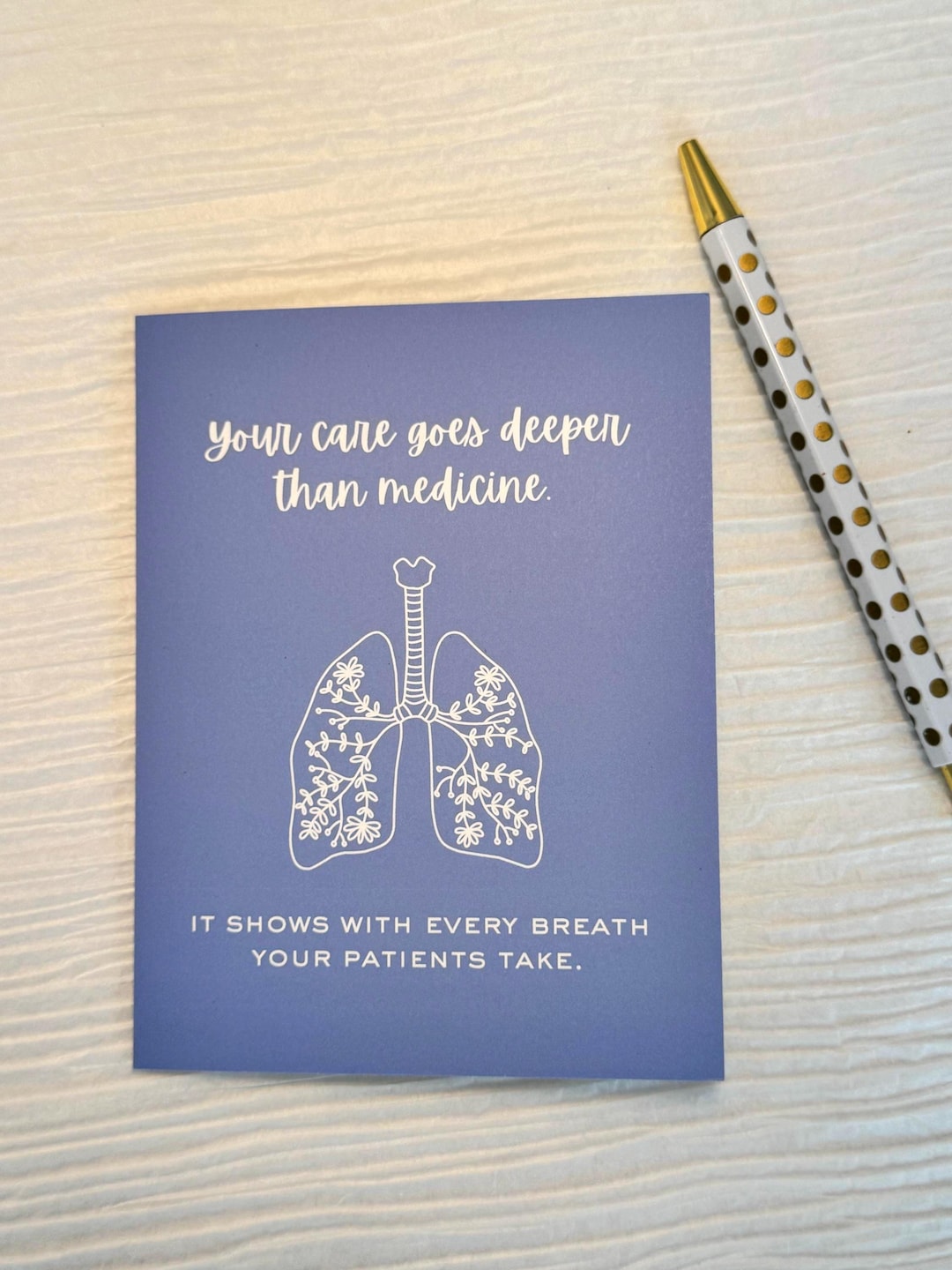 Healthcare Thank You Card, Oncology Nurse Gift, Doctor Appreciation ...