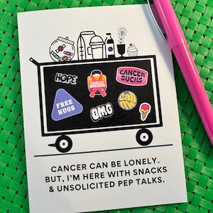 Grappige kankerkaart, chemokaart, kankerondersteuningskaart, chemotherapiecadeau, chemohumor, kankerstrijder, kankerbestrijder, chemotherapie