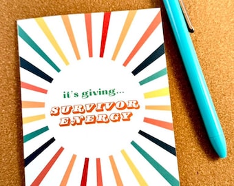 Cancer Survivor Card, Cancer Encouragement, Cancer Support Card, Last Day of Chemo, End of Chemo, Beat Cancer Card, It's Giving Card