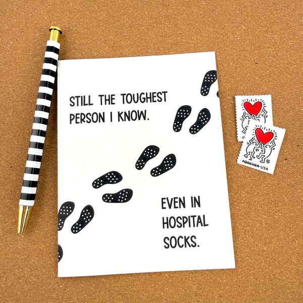 Surgery Recovery Card, Hospital Recovery Card, Funny Encouragement Card, Get Well Card, Cancer Support Card, Thinking of You Card