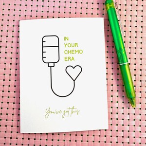 En tu época de quimioterapia, Tarjeta de quimioterapia, Tarjeta de apoyo para el cáncer, Tarjeta de infusión de quimioterapia, Tarjeta de linfoma no Hodgkin, Cáncer de sangre