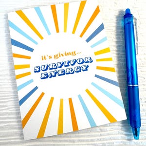 Cancer Survivor Card, Childhood Cancer Card, Sarcoma Cancer Card, Last Day of Chemo, End of Chemo, Beat Cancer Card, It's Giving Card