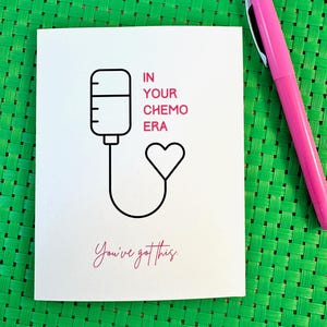 En tu época de quimioterapia, Tarjeta de quimioterapia, Tarjeta de apoyo contra el cáncer, Tarjeta de infusión de quimioterapia, Tarjeta de apoyo contra el cáncer de mama