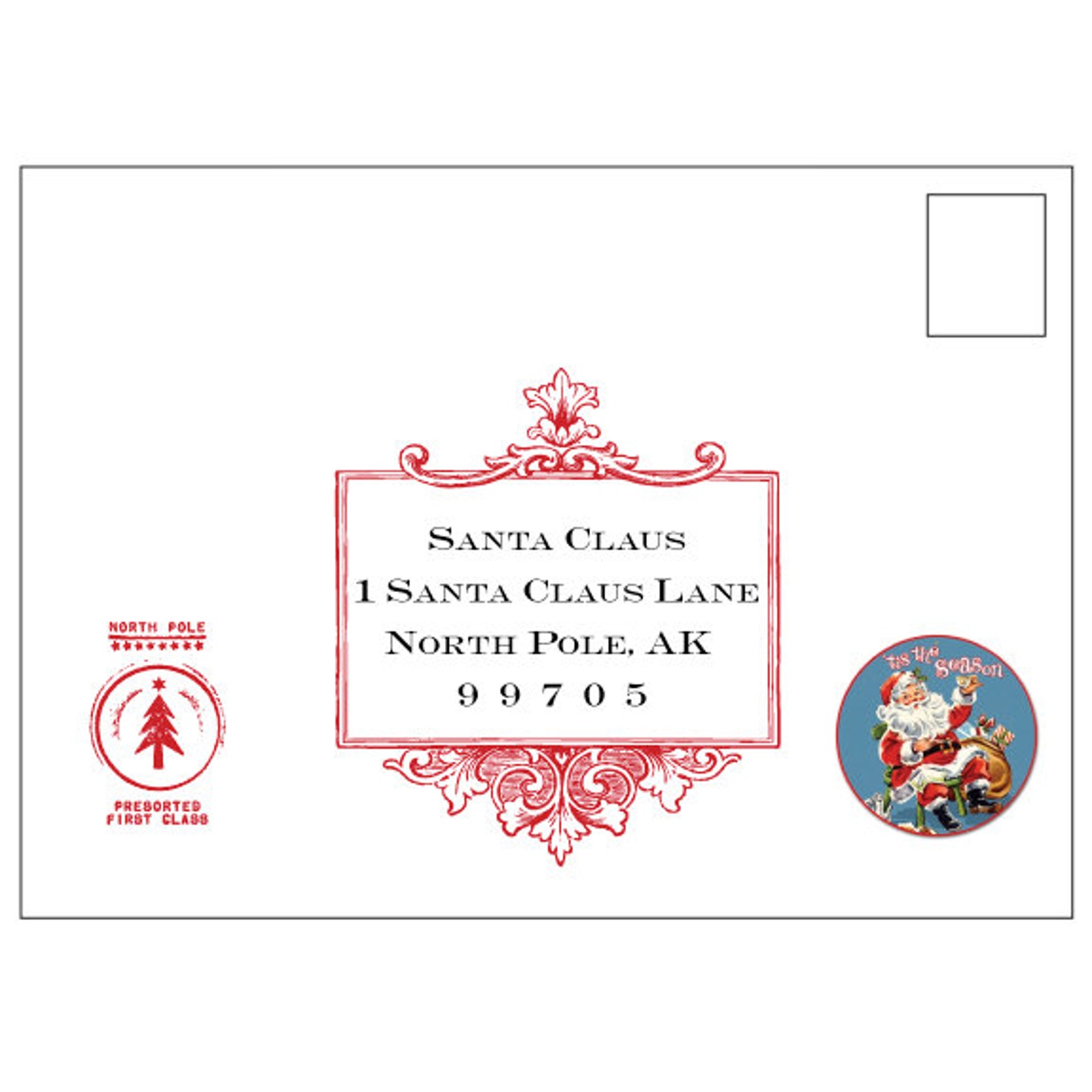 Lettre père Noël père Noël ensemble lettre au pôle Nord | Etsy