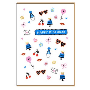 Cartão de aniversário lunático. Cartão de aniversário. Cartão de aniversário exclusivo. Cartão de aniversário divertido. Cartão de aniversário colorido. Feliz aniversário.
