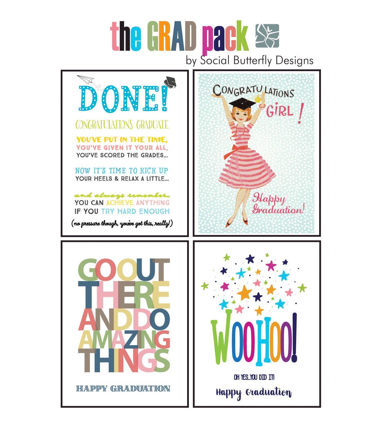 Good Graduation Note Graduation Note Card Set: Variety Pack of 8 - Etsy