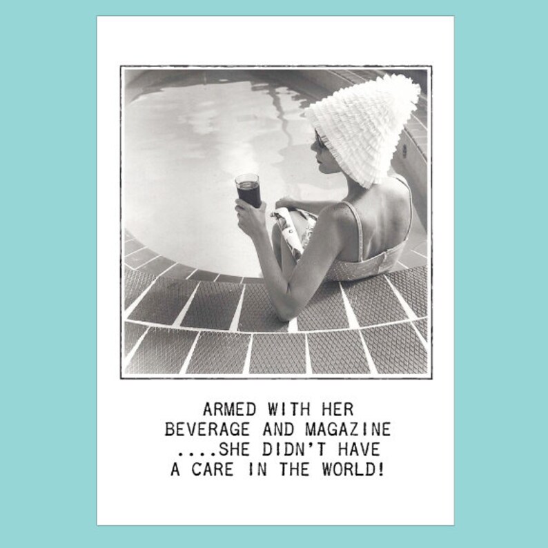 Kitschy Quotes for Women Greeting Cards. Girlfriend Note Cards. Gifts for Women. Fun Sayings