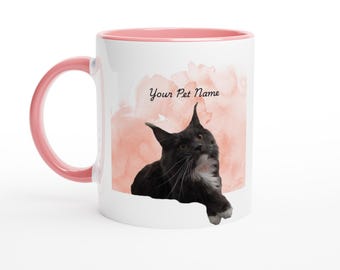 Custom Pet Photo Mug with Color Inside