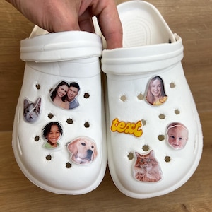 Custom Photo Shoe Charms - Personalized Shoe charms - birthday gift - Christmas Gift - gift for her - gift for boyfriend, girlfriend