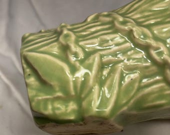 Doniczka ceramiczna McCoy Pottery Chartreuse Green w stylu Mid Century Modern