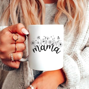 Floral Mama Mug Mothers Day Gift