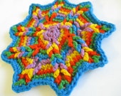 Crochet Spiderweb Applique Pattern, PDF Pattern, Spiderweb