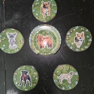 Ensemble de six sous-verres