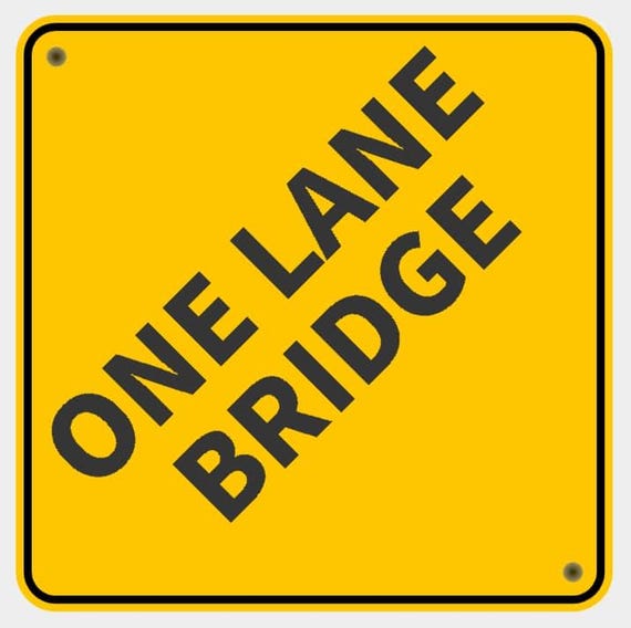 Road Sign Yellow Black Diamond
