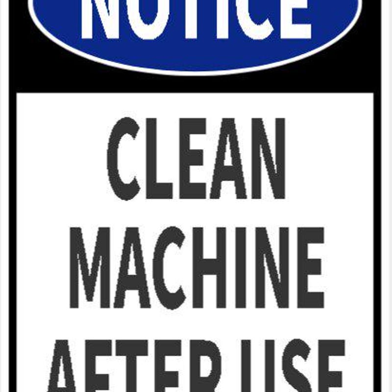 Clean After Use Sign - Etsy