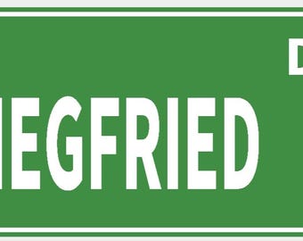 Siegfried Drive Wall Decor City Limit Sign Decor Vibrant Green With White Lettering Highly Visible Indoor Outdoor