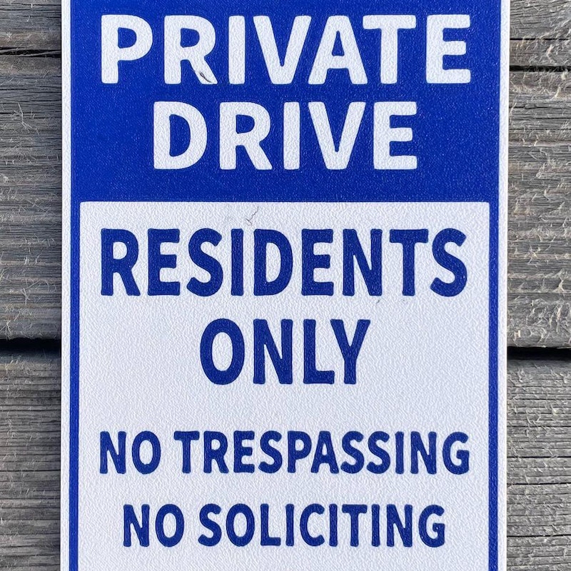 Residents Only Resident Only Signs - Etsy